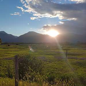 Mountain sunset