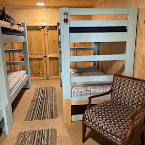 Guthrie Meadows Blue door cabin