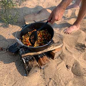 Wisconsin River Sandbar Camping