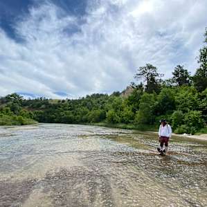 the Niobrara River is inside the Wildlife Preseve, just a few miles away.