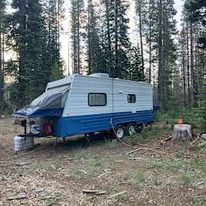 Our secluded campsite.