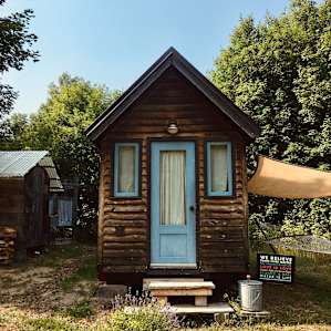 Tiny House with Spring Wildflowers!