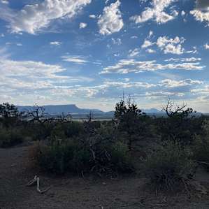 View of Mesa Verde about 5-10 minute uphill walk from the campsite. Definitely worth the walk!
