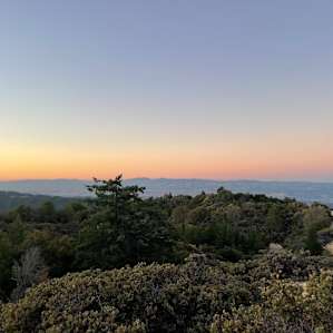 Beautiful sunset view near the campsite.