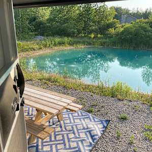 Mt. Forest Campsite on a Fish Pond