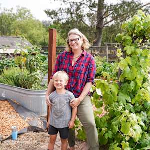 The best host and her youngest son.
