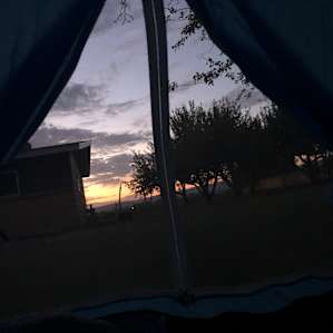 Sunrise from our tent