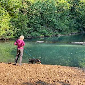 Swimming hole at campsite. A second more private one was 1/4 mile away
