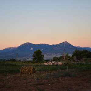 View to the East at sunset.