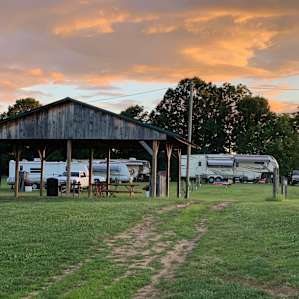 View of the RV sites.
