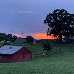 Story book sunset views from the cafe porch!