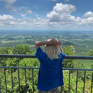 View from the Meadow Creek Mountain fire tower nearby the ranch. Amazing!