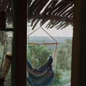 From the hammock, you are surrounding by the serenity of the cabin and the view of everything from the summit of the pass.