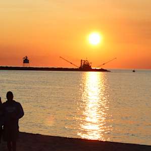 The brightest sunset we have seen.