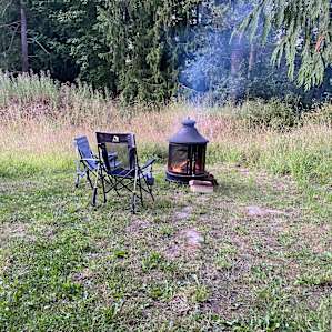 The gorgeous fire-pit on site