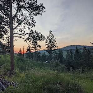 Tent camping in Rist Canyon