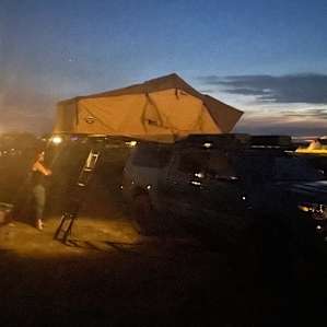 Nighttime setup.