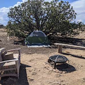 Mesa top camping
