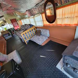 Inside of bus - looking in from the back