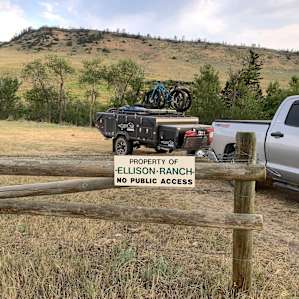 The sign you will see when you get to the campsites.