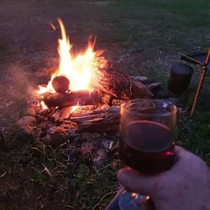 This campsite is only for red wine drinkers