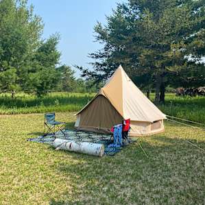 Charming and comfy tent!