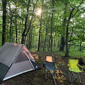 Our amazing campsite for the weekend!