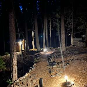 Path to shower and restroom