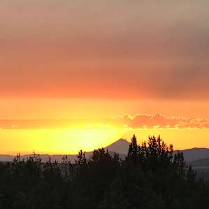 Sunset from the front porch