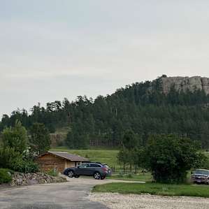 View from the main house to the road and the hills across the way.