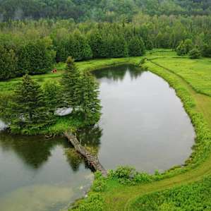 Ariel view of our slice of Paradise.