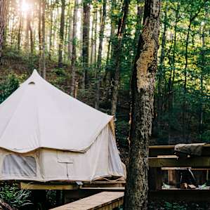 The tent in all its glory!