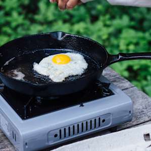Fresh farm eggs for breakfast!.