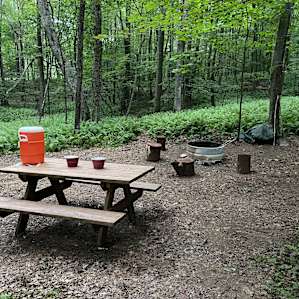 Camp before we set up
