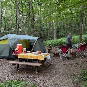 Our camp set up