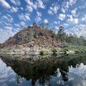 River front stone cabin #1
