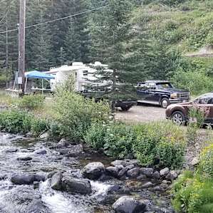 From the larger bridge looking at the primary camp site, plenty of room for our vehicles