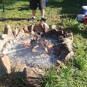 Fun around the firepit.