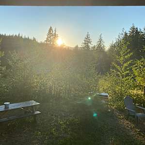 Sunset view from the cabin!