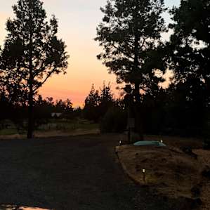 View of mountain as the sun sets from our site.