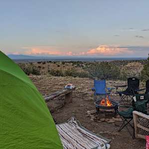 Mesa top camping