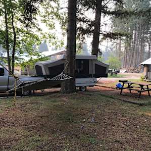 This is the shady spot to park the RV.