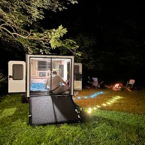 Our campsite for the evening