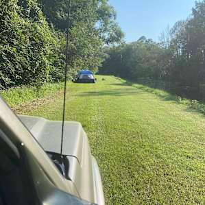 Pulling into campsite
