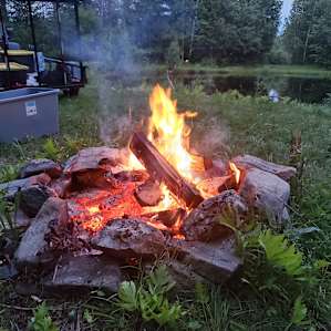 Fire at the end of the day