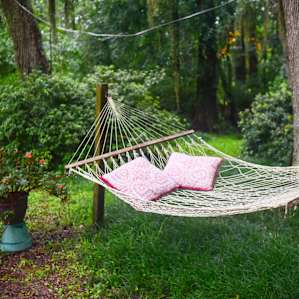 relax and read on the hammock