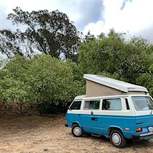 Our very private campsite.