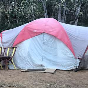 Tent ready to move in.