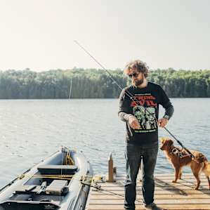 Fishing in the morning.