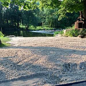 Small private white sand beach!